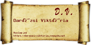 Darázsi Viktória névjegykártya