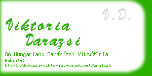 viktoria darazsi business card